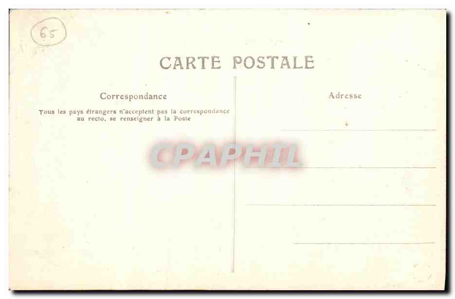 CPA Lourdes Brancardiers et Malades Devant les Piscines — Verso