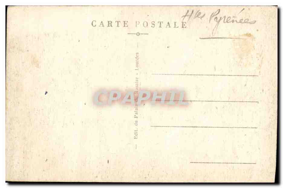CPA Lourdes Autel du Monument Interallie — Verso