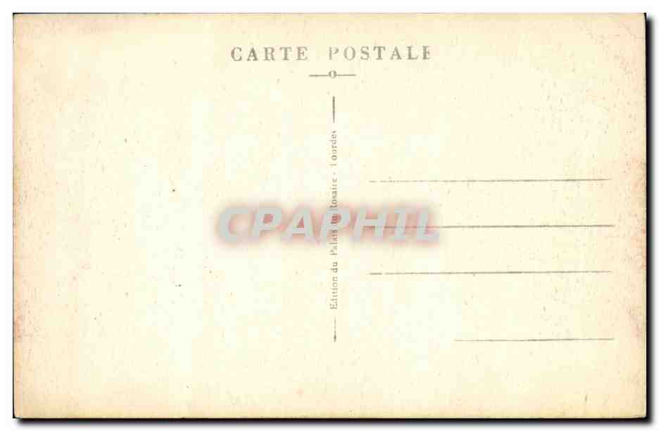 CPA Lourdes Calvaire Breton et Esplanade — Verso