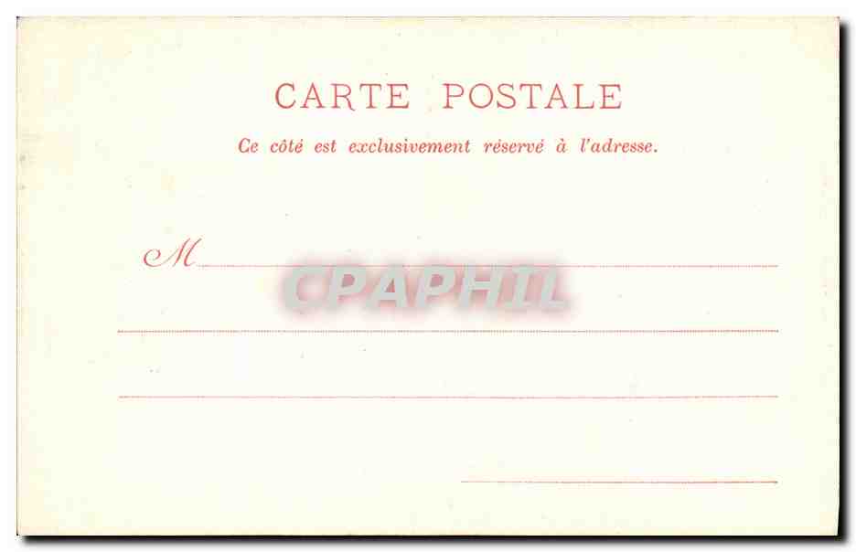 CPA Lourdes Le Vieux Chateau de Lourdes — Verso