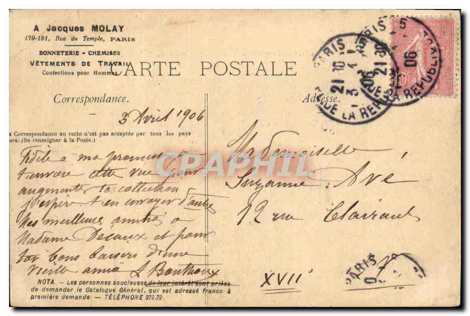 CPA Lourdes Vue Generale prise du Calvaire — Verso