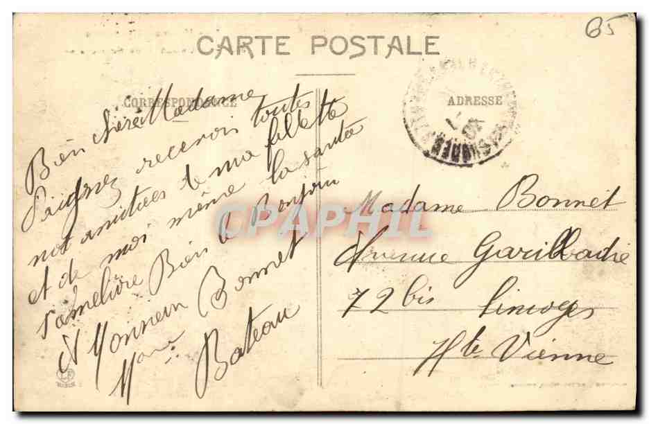 CPA Lourdes Le funiculaire Moutons  — Verso
