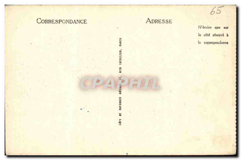 CPA Lourdes La Valle du Gave et la Chaine des Pyrenees Vues du Pic du Jer — Verso