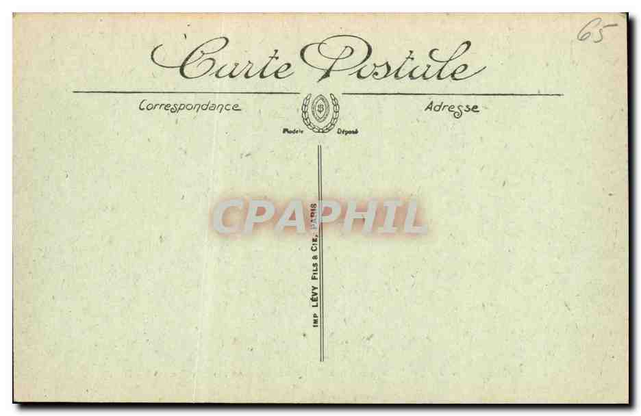 CPA Lourdes La Valle du Gave et la Chaine des Pyrenees Vues du Pic du Jer — Verso