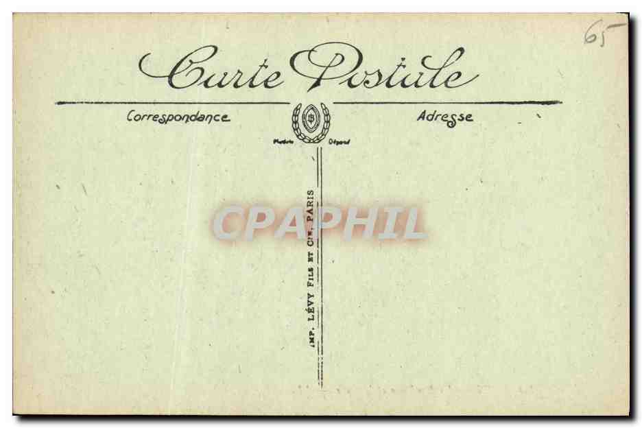 CPA Lourdes La Basilique et la Gave — Verso