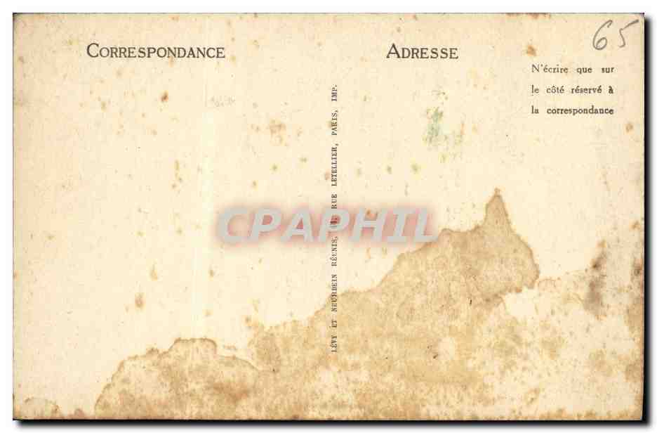 CPA Lourdes Plage de la Grotte et les Piscines — Verso
