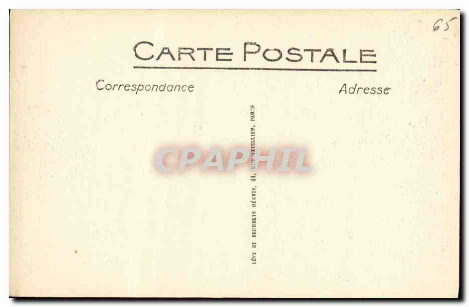 CPA Lourdes Le Pont du Boulevard et le Chateau — Verso