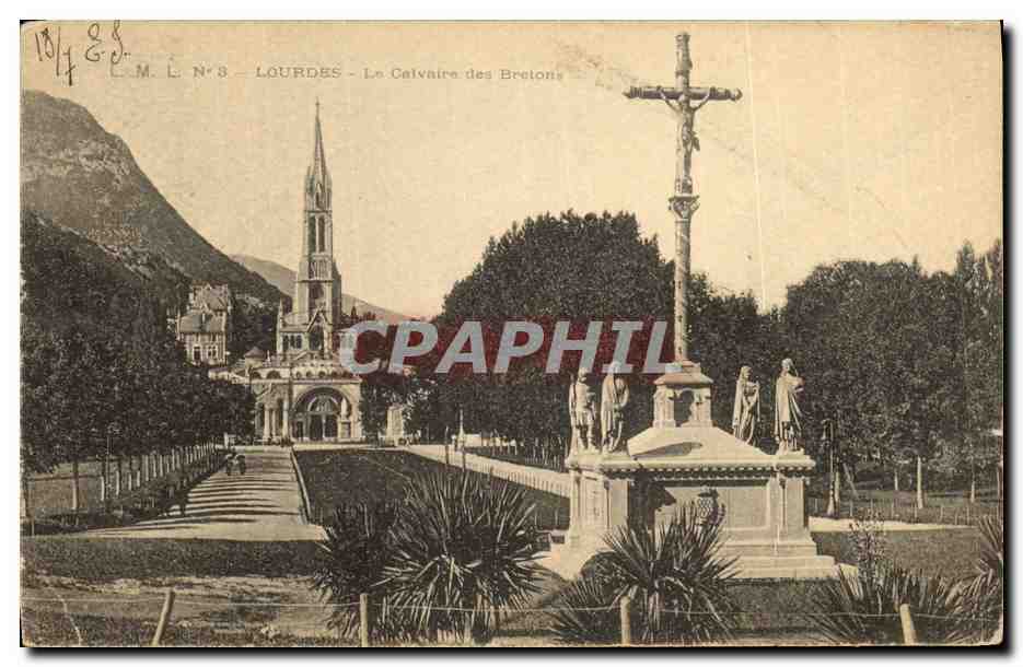 CPA Lourdes La Calvaire des Bretons