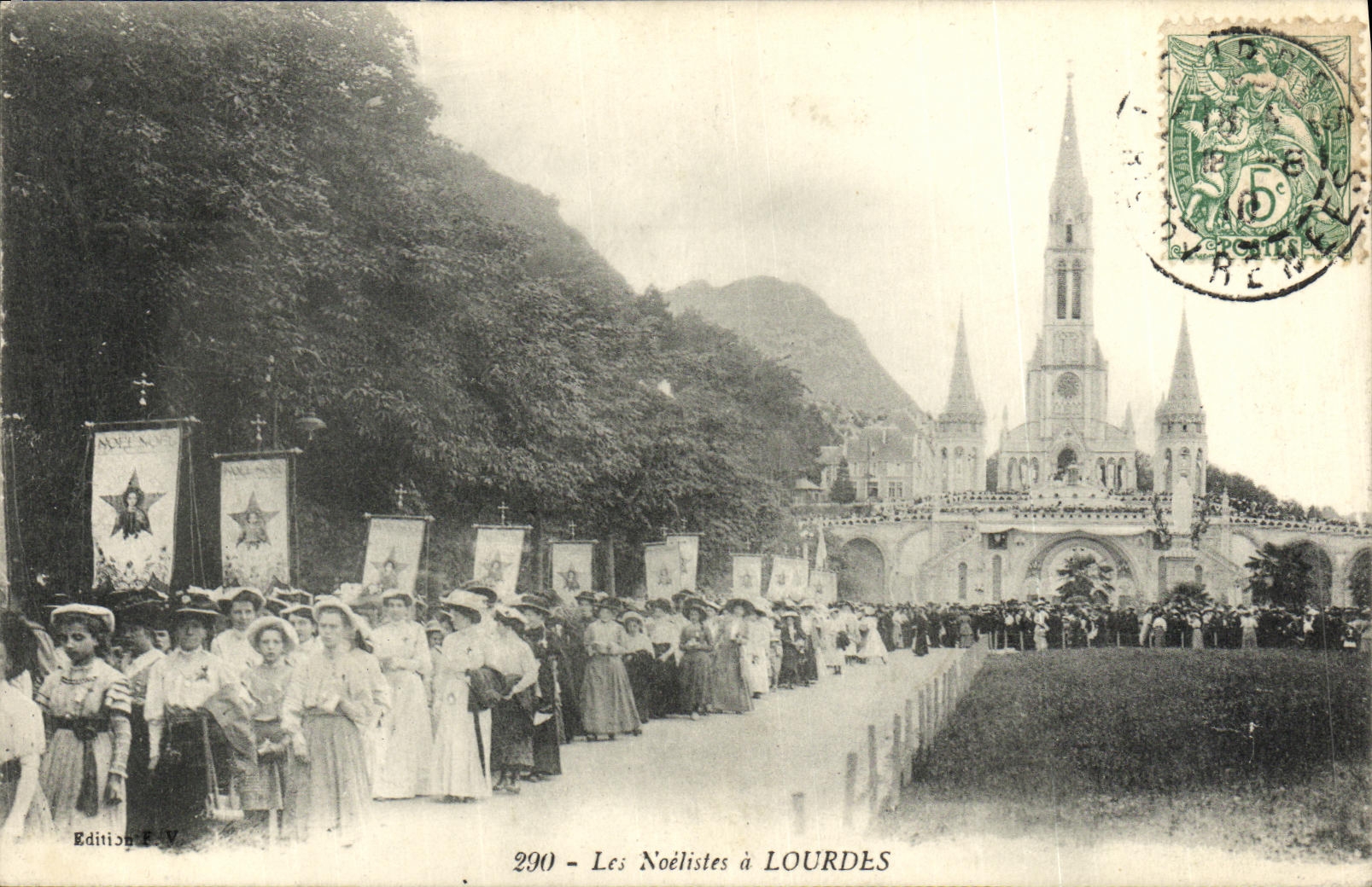 Les Noëlistes à Lourdes — Édition F.V., n°290