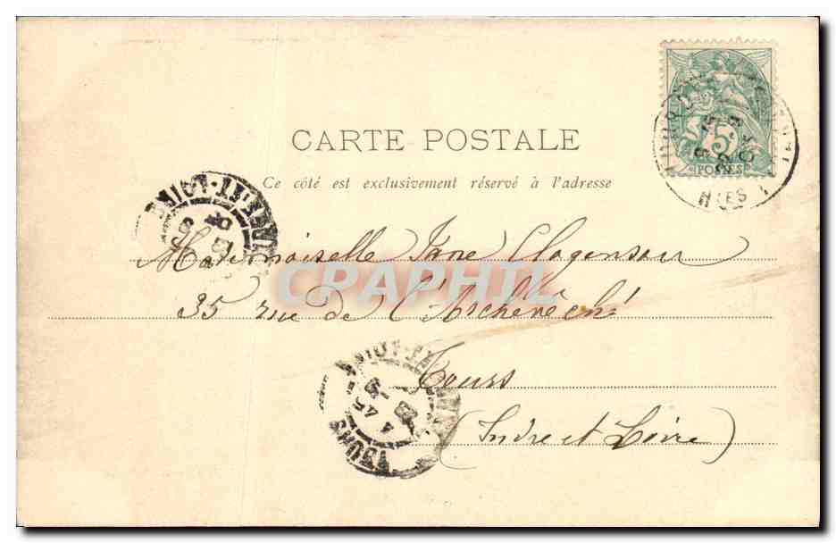 CPA Lourdes Premiere Station du Calvaire — Verso