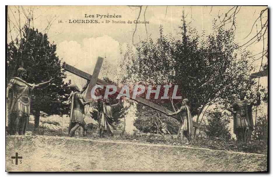 CPA Lourdes La Station du Calvaire
