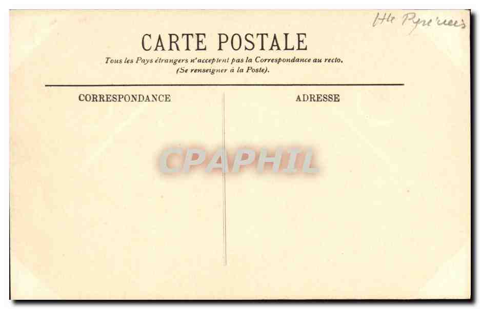 CPA Lourdes La Maison de Bernadette Soubirous — Verso
