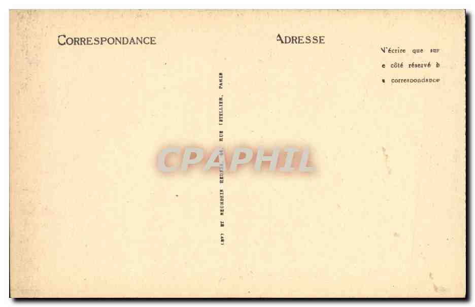 CPA Lourdes Le Calvaire lll e Station Jesus tombe pour la permiere tois — Verso