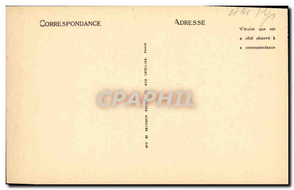 CPA Lourdes L Ange a l entree du Calvaire — Verso