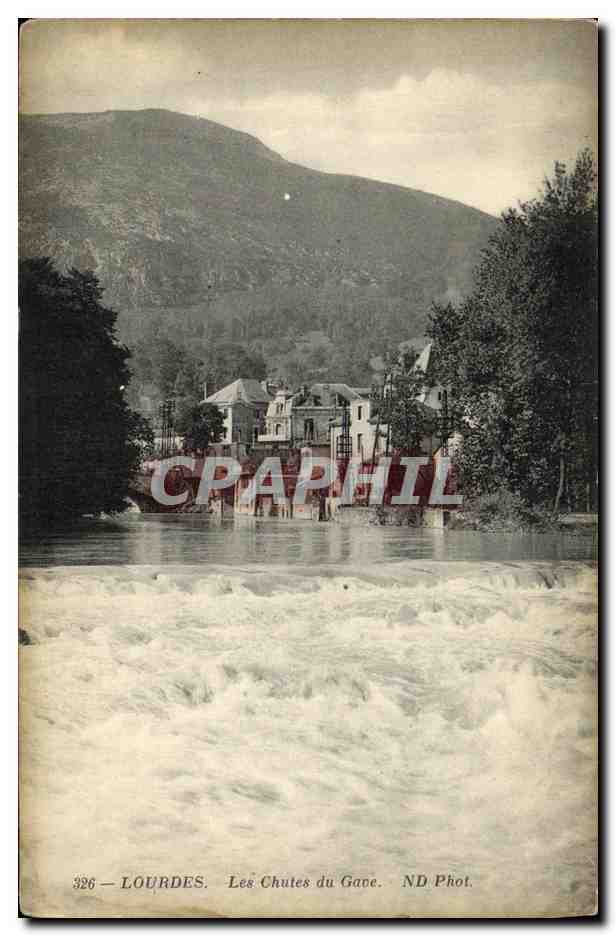 CPA Lourdes Les Chutes du Gave