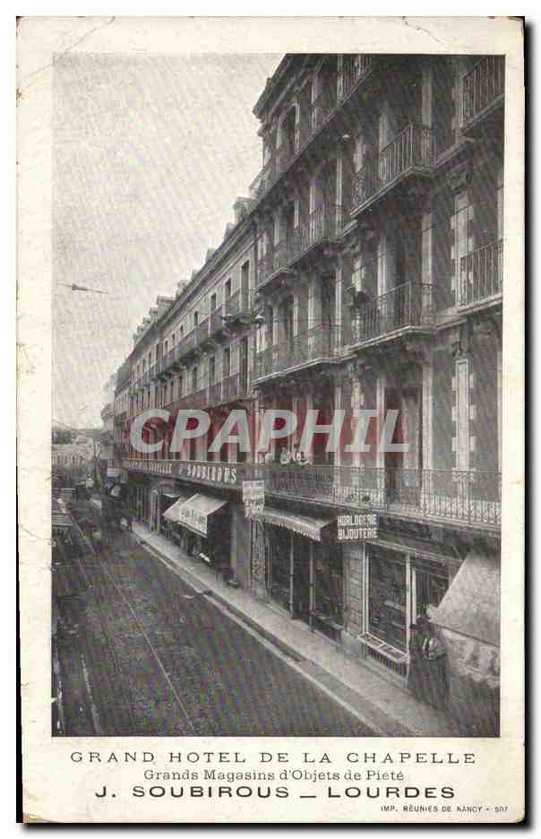 CPA Grand Hotel de la Chapelle Grands Magasins d Objets de Pietees 
