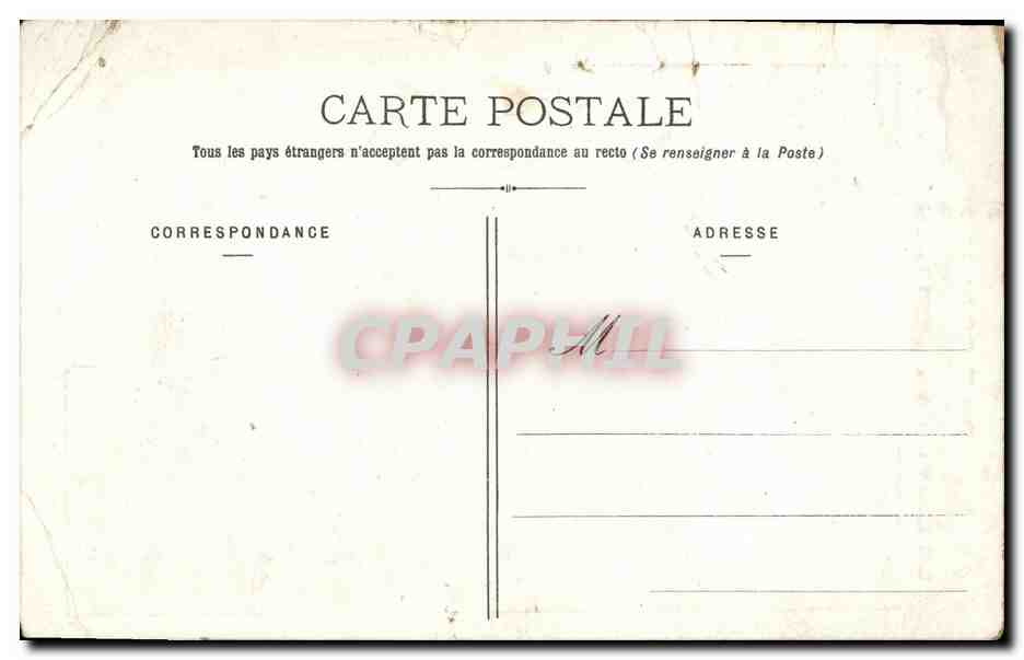 CPA Grand Hotel de la Chapelle Grands Magasins d Objets de Pietees  — Verso