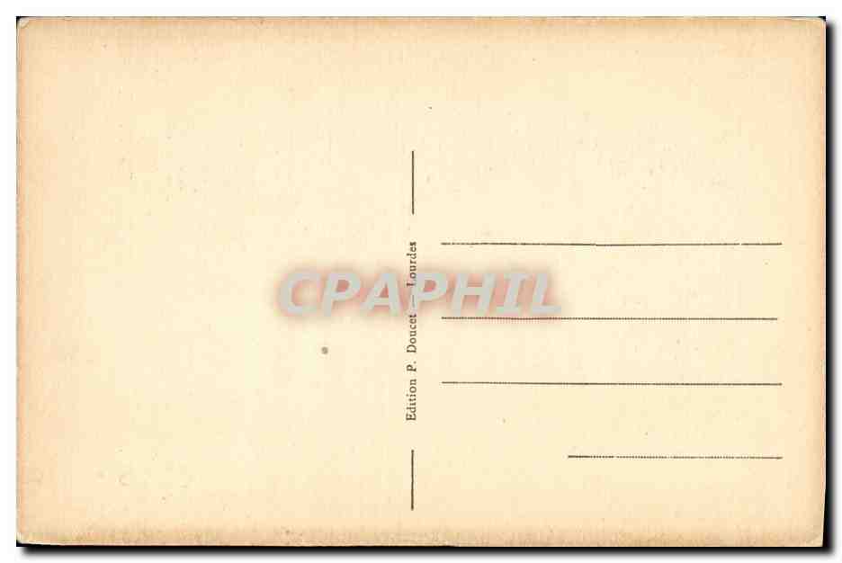 CPA Souvenir de Notre Dame de Lourdes — Verso