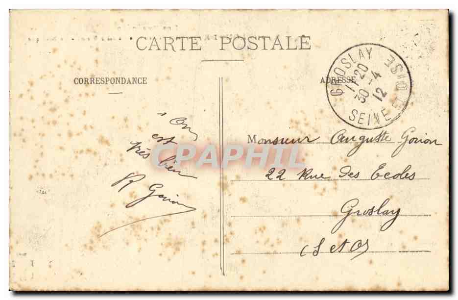 CPA Lourdes Saint Michel Le Calvaire Breton La Basilique  — Verso