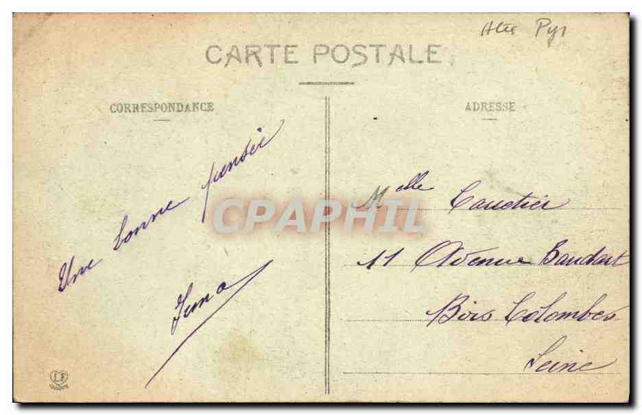 CPA Lourdes La Vierge Canonisee et la Basilique — Verso