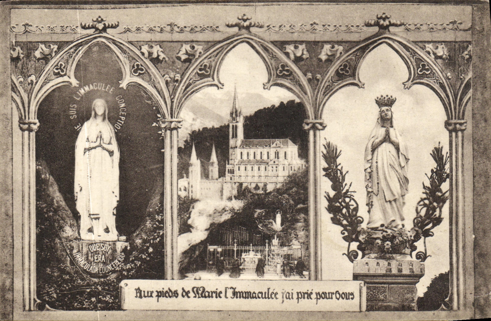 Lourdes — Sanctuaire de Notre-Dame de Lourdes — éditeur anonyme, n° de série non visible - Recto