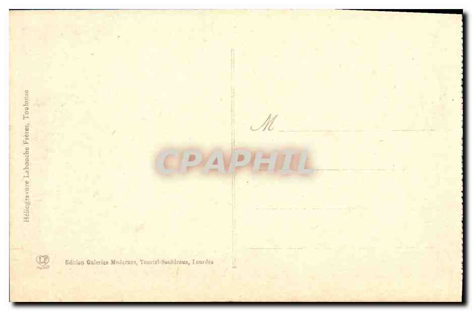 CPA Lourdes Le Port et la Vallee D Argeles — Verso