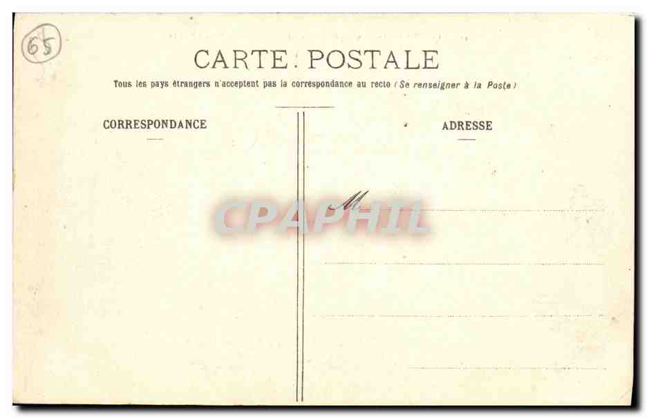 CPA Lourdes Station Superieure du Funiculaire du Jer  — Rückseite