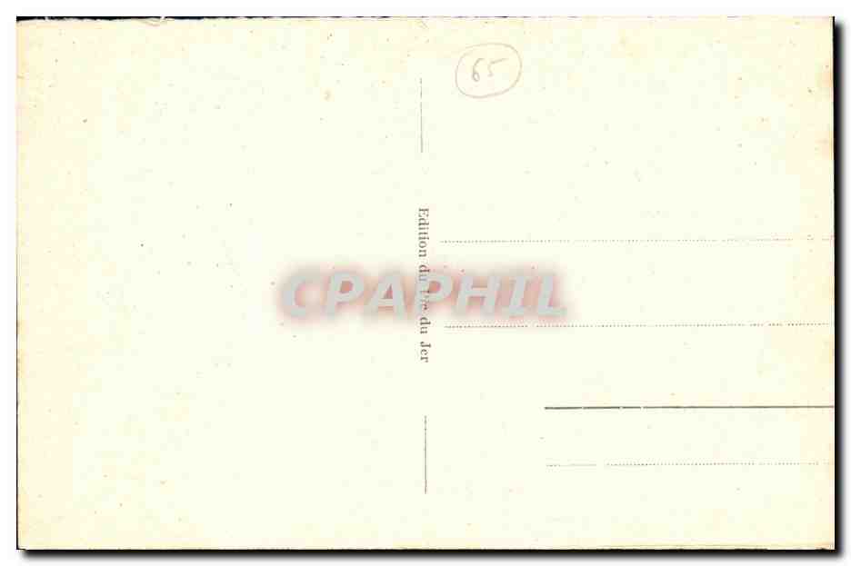 CPA Lourdes Le Pic du Jer Funiculaire  — Verso