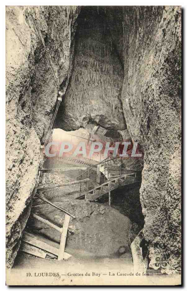 Lourdes — Grottes du Roy — La Cascade de fen — CPAPHIL 19