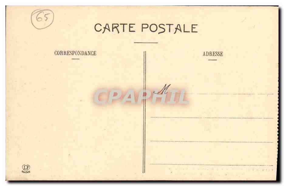 CPA Lourdes Vll e Station du Calvaire Jesus tombe pour la seconde fois — Rückseite