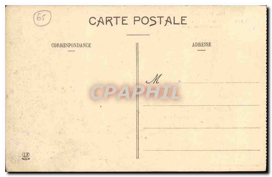 CPA Lourdes ll e Station du Calvaire Jesus est charge de sa croix — Verso