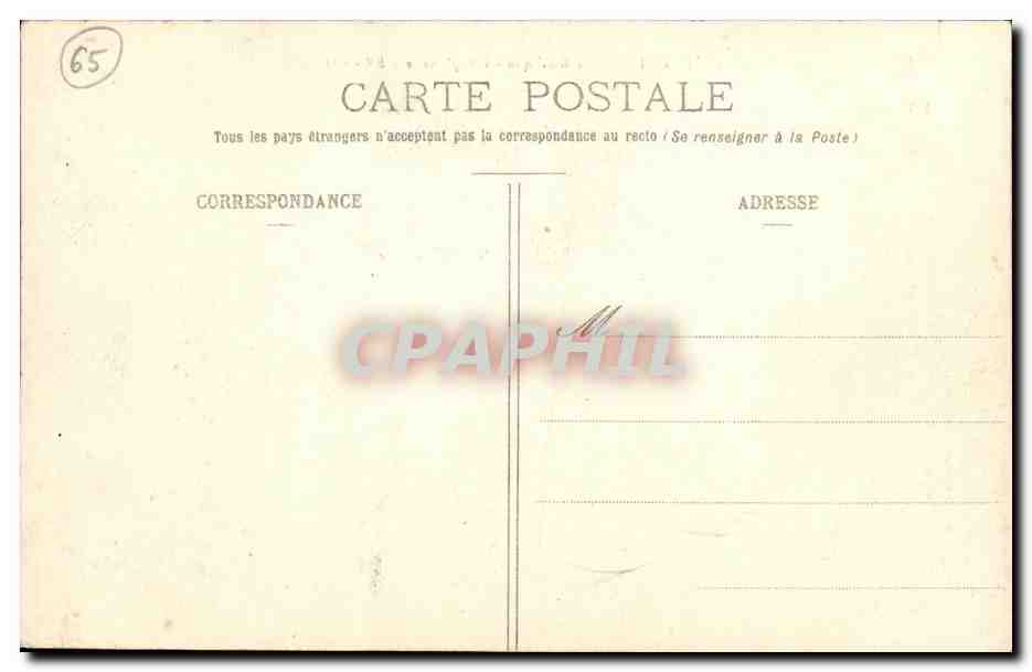 CPA Lourdes La Basilique L Esplanade — Verso