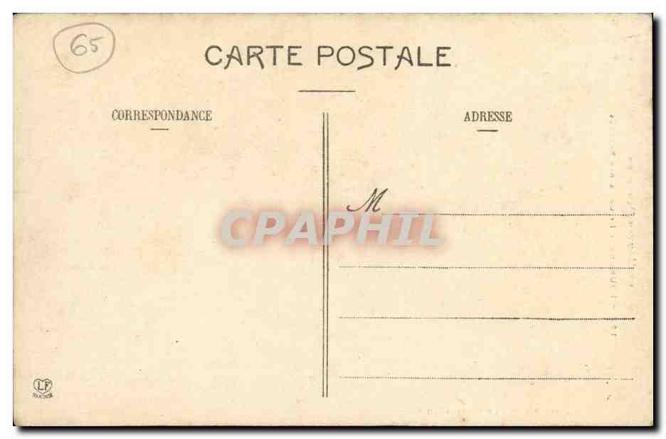CPA Lourdes La Choix des Bretons — Verso