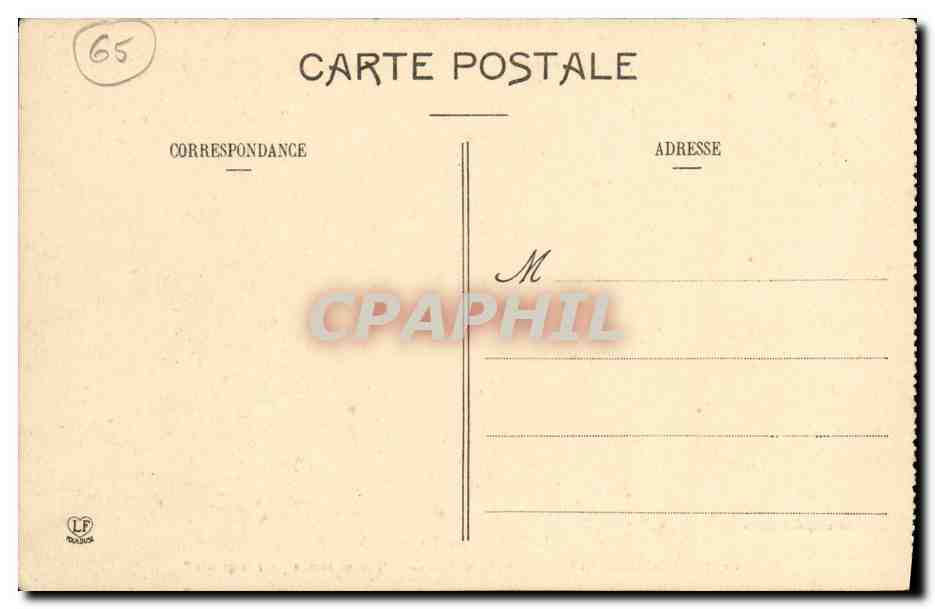 CPA Lourdes lX e Station du Calvaire Jesus tombe pour la 3eme fois — Verso