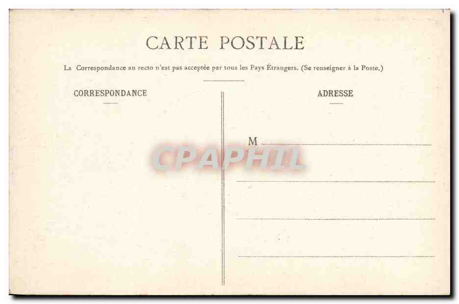 CPA Lourdes La Grotte de Massabielle — Verso