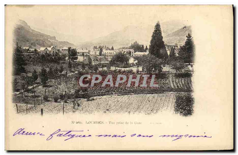 CPA Lourdes Vue prise de la Gave