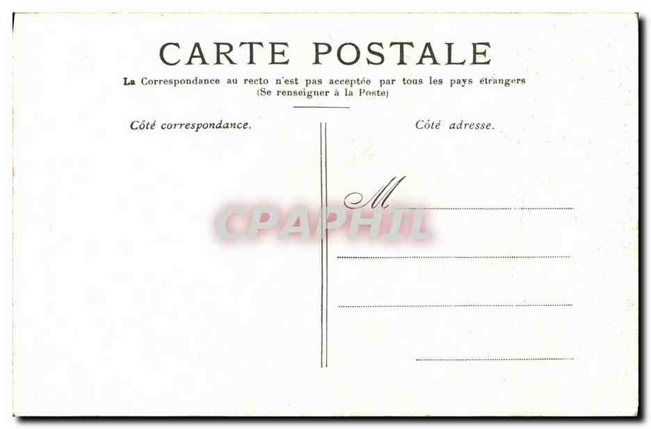 CPA Lourdes Le Funiculaire du Jer — Verso