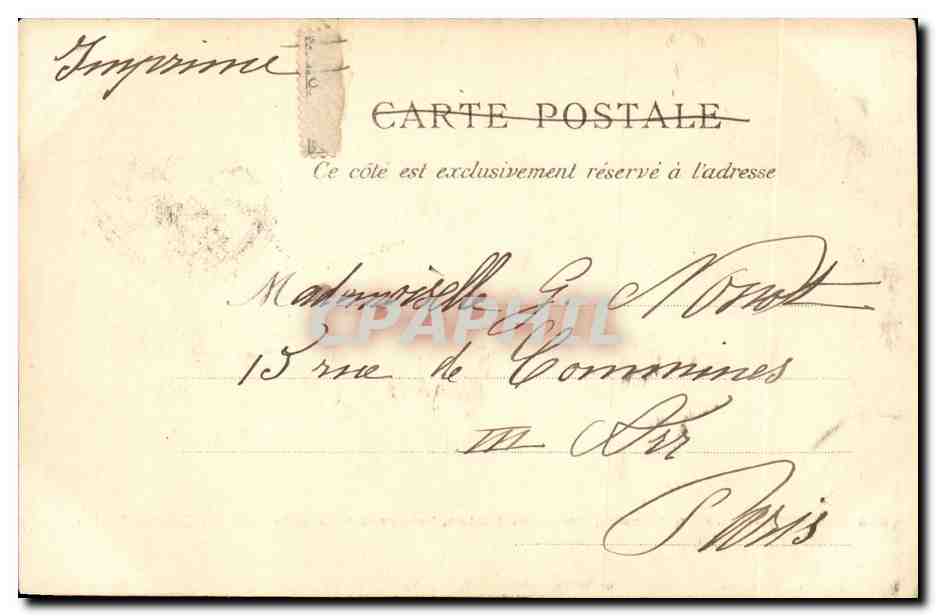 CPA Lourdes Nouveau Calvaire Premiere Station Inaugure 5 Octobre 1901 — Verso