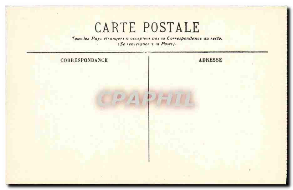CPA Lourdes Benediction du T S Sacrement — Verso