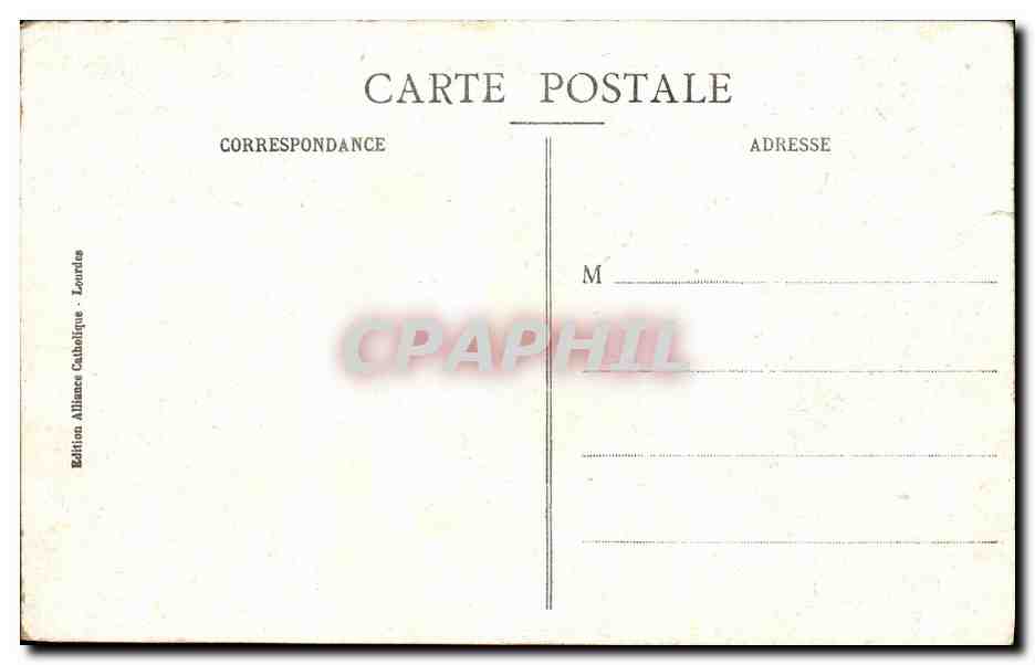 CPA Lourdes Les Sanctuaires — Verso