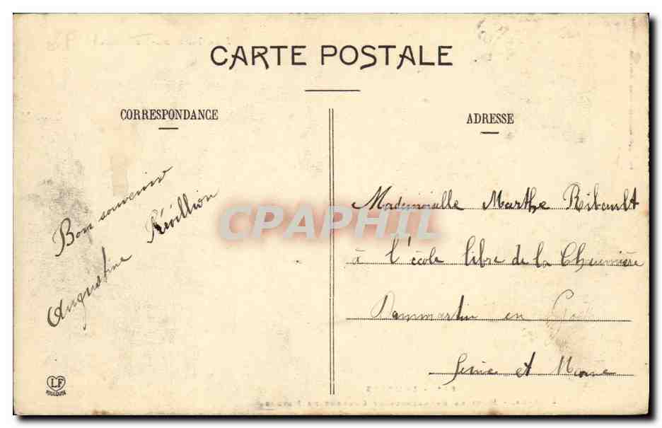 CPA Lourdes Diorama Mort de Bernadette au Couvent de Nevers — Verso