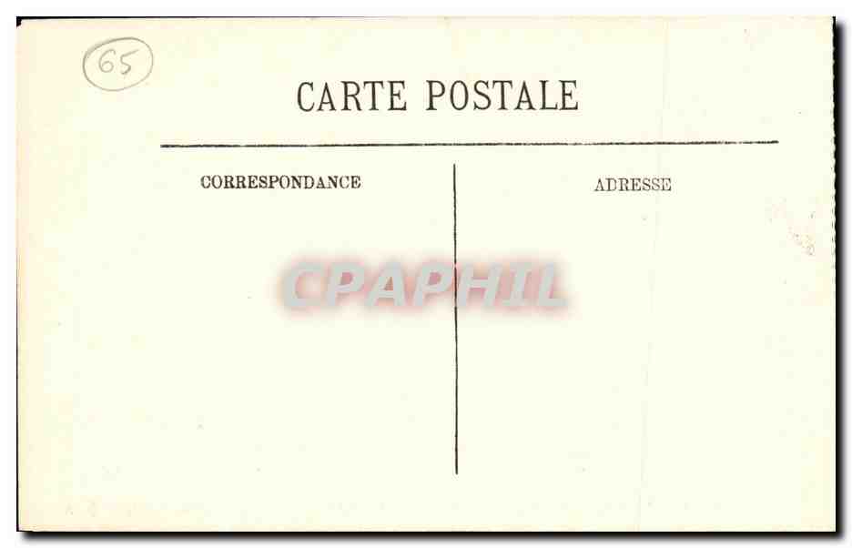 CPA Lourdes Chemin de Fer Funicuaire du Pic du Jer — Verso