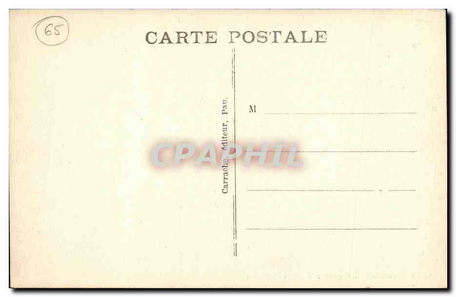 CPA Lourdes La Grotte de Massabielle — Verso
