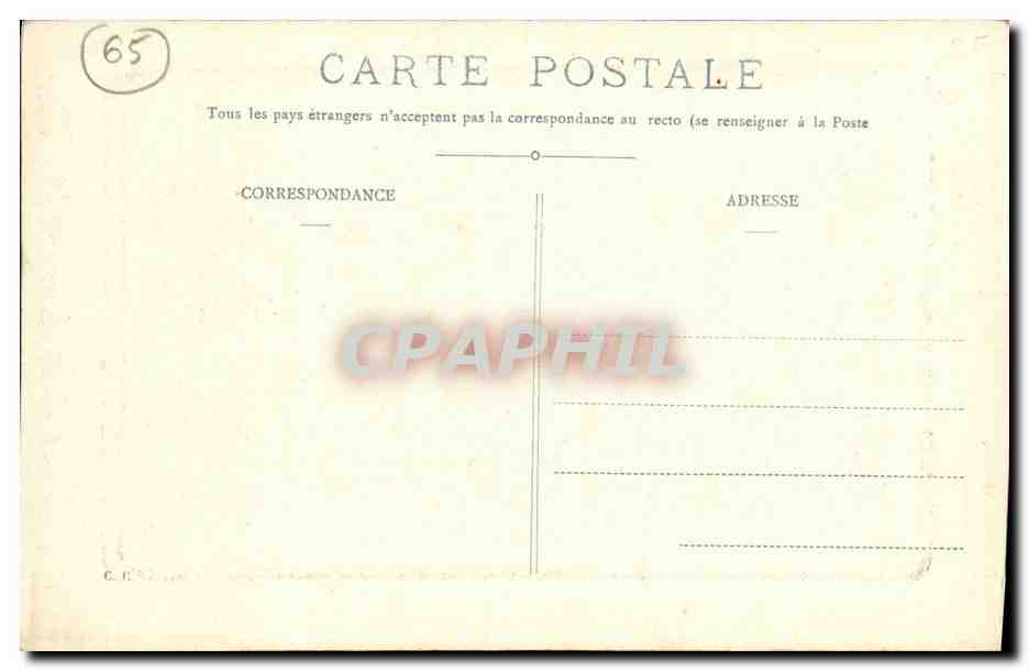 Lourdes — Procession du C. P. Sacrement — CPAPHIL n° 27 — Verso