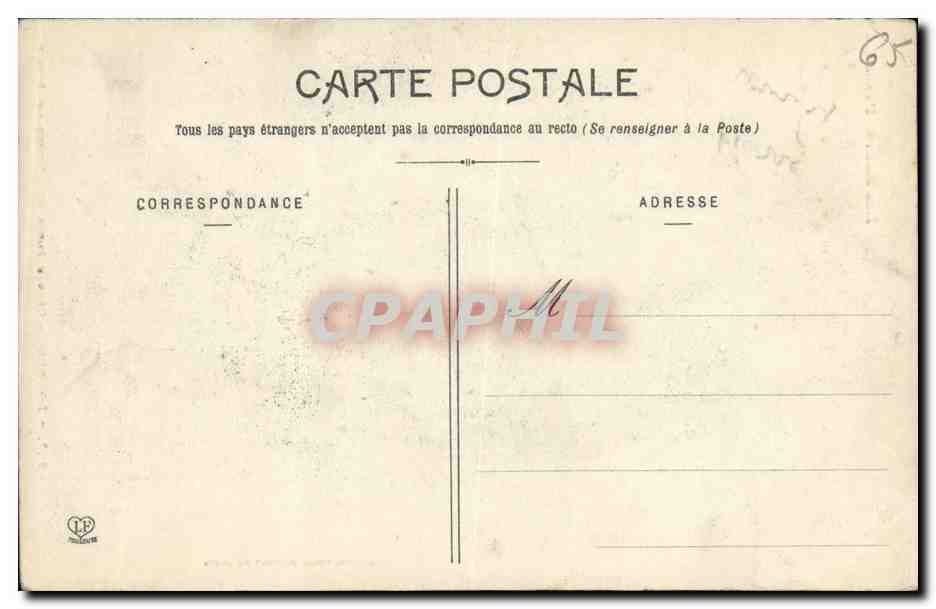 CPA Lourdes Grande porte de l eglise du rosaire  — Verso