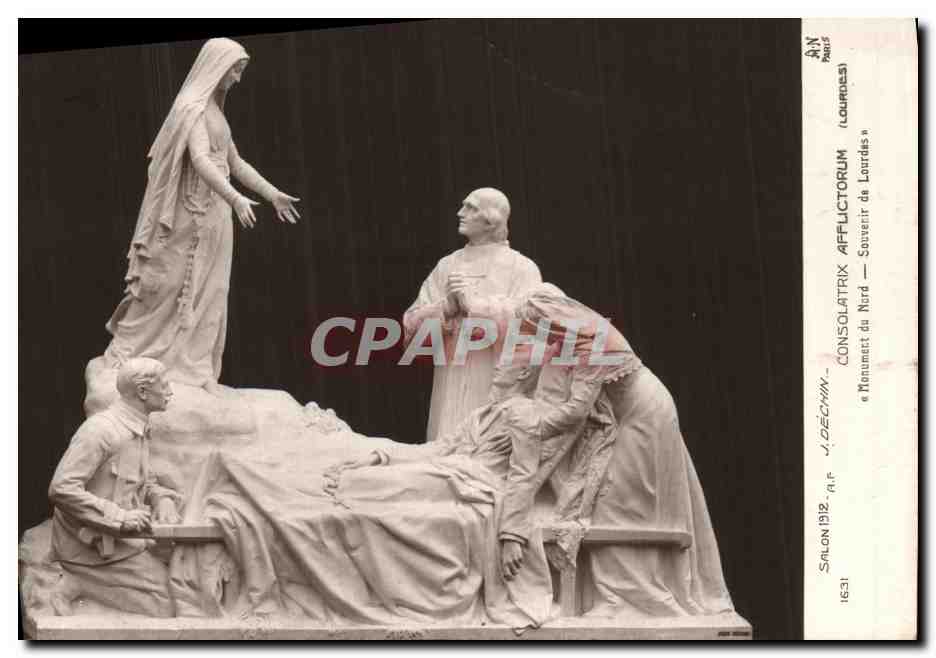 CPA Salon 1912 Dechin Monument du Nord Lourdes