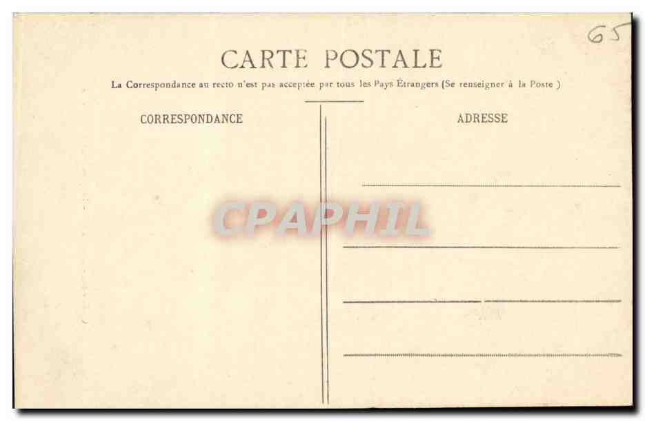 CPA Lourdes Le Rosaire et la Basilique — Verso