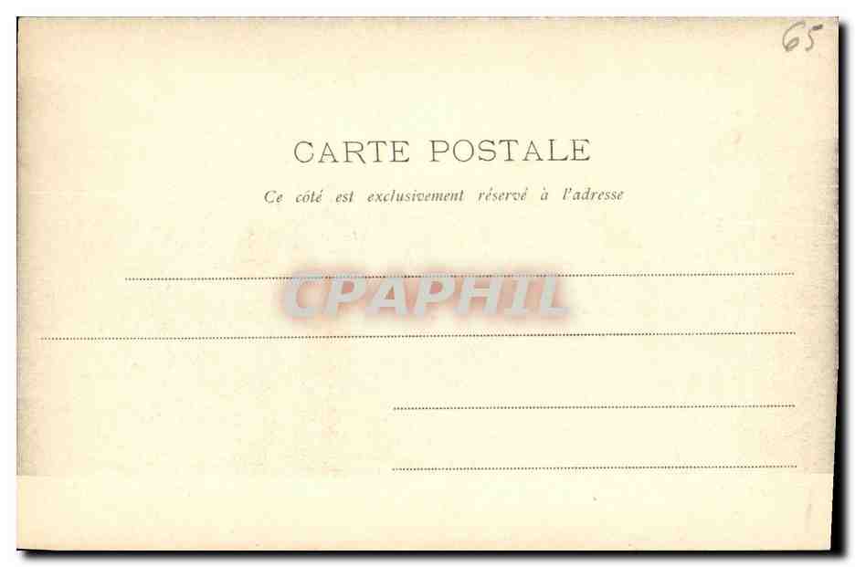 CPA Lourdes en 1903 — Verso