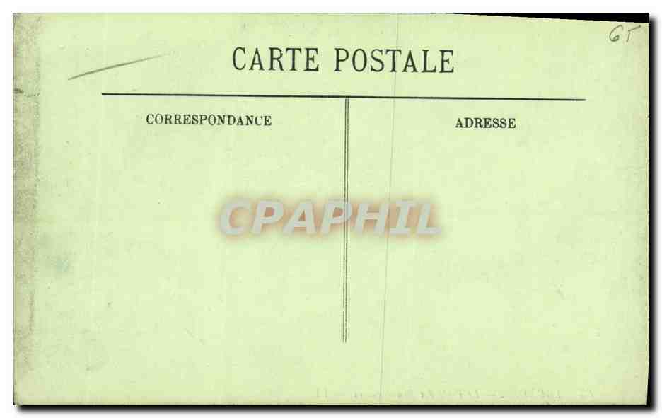 CPA Lourdes Le Poste des Brancardiers — Back