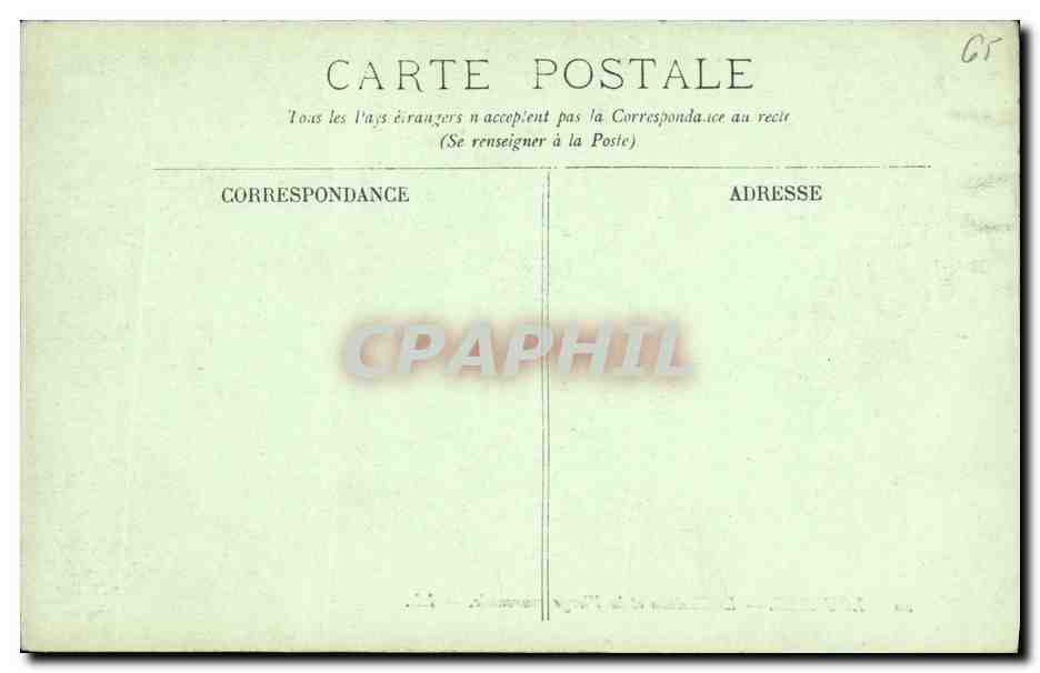 CPA Lourdes Le Chateau et la Vierge Courounnee — Verso